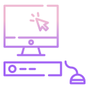 external computer-lifestyle-icongeek26-outline-gradient-icongeek26 icon