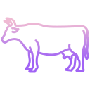 external cow-animal-body-icongeek26-outline-gradient-icongeek26-1 icon