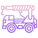 external crane-truck-vehicles-icongeek26-outline-gradient-icongeek26 icon