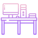 external desk-education-icongeek26-outline-gradient-icongeek26 icon