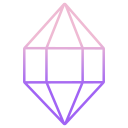 external diamond-diamonds-icongeek26-outline-gradient-icongeek26-6 icon