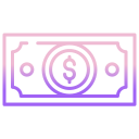 external dollar-ecommerce-icongeek26-outline-gradient-icongeek26 icon