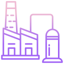 external factory-oil-industry-icongeek26-outline-gradient-icongeek26 icon