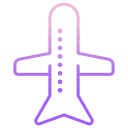 external flight-airport-icongeek26-outline-gradient-icongeek26-1 icon