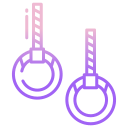 external gymnastic-rings-fitness-icongeek26-outline-gradient-icongeek26 icon