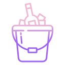 external ice-bucket-bar-and-restaurant-icongeek26-outline-gradient-icongeek26 icon