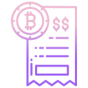 external invoice-bitcoin-icongeek26-outline-gradient-icongeek26 icon