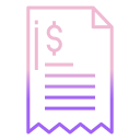 external invoice-user-interface-icongeek26-outline-gradient-icongeek26 icon