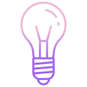 external light-bulb-home-appliances-icongeek26-outline-gradient-icongeek26 icon