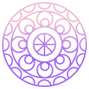 external mandala-mandala-icongeek26-outline-gradient-icongeek26-3 icon