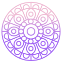 external mandala-mandala-icongeek26-outline-gradient-icongeek26 icon