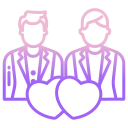 external marriage-wedding-icongeek26-outline-gradient-icongeek26 icon