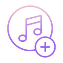 external music-music-icongeek26-outline-gradient-icongeek26 icon