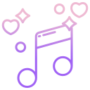 external music-wedding-icongeek26-outline-gradient-icongeek26 icon