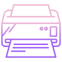 external printer-home-appliances-icongeek26-outline-gradient-icongeek26 icon