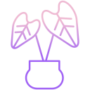 external rubber-plant-indoor-plants-icongeek26-outline-gradient-icongeek26 icon