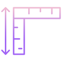 external ruler-graphic-design-icongeek26-outline-gradient-icongeek26 icon