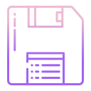 external save-file-communication-icongeek26-outline-gradient-icongeek26 icon