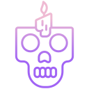 external skull-mexico-icongeek26-outline-gradient-icongeek26 icon