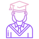 external student-education-icongeek26-outline-gradient-icongeek26-1 icon