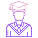 external student-education-icongeek26-outline-gradient-icongeek26 icon