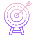 external target-amusement-park-icongeek26-outline-gradient-icongeek26 icon