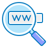 external magnifier-seo-web-development-indigo-line-kalash icon