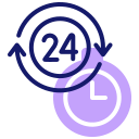 external 24-hours-contact-us-inipagistudio-lineal-color-inipagistudio icon