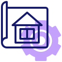 external blueprint-construction-site-inipagistudio-lineal-color-inipagistudio icon