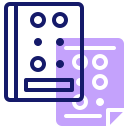 external braille-publication-media-inipagistudio-lineal-color-inipagistudio icon