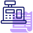 external cashier-machine-shopping-bazaar-inipagistudio-lineal-color-inipagistudio icon