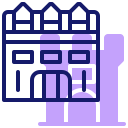 external castle-danish-culture-inipagistudio-lineal-color-inipagistudio icon