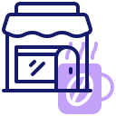 external coffee-shop-small-business-day-inipagistudio-lineal-color-inipagistudio icon