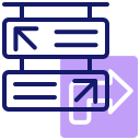 external directional-sign-parking-lot-inipagistudio-lineal-color-inipagistudio icon