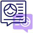 external discussion-student-activity-inipagistudio-lineal-color-inipagistudio icon