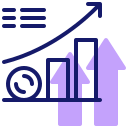 external growth-business-management-inipagistudio-lineal-color-inipagistudio icon