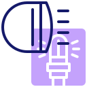 external head-light-motorcycle-safety-inipagistudio-lineal-color-inipagistudio icon