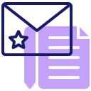 external letter-post-office-inipagistudio-lineal-color-inipagistudio icon