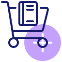 external shopping-cart-online-bookstore-inipagistudio-lineal-color-inipagistudio icon