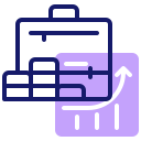 external suitcase-business-continuity-inipagistudio-lineal-color-inipagistudio icon