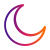 external crescent-moon-weather-inkubators-gradient-inkubators icon