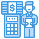 external accountant-calculate-itim2101-blue-itim2101-1 icon