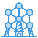 external atomium-landmarks-itim2101-blue-itim2101 icon