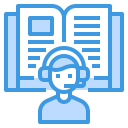 external audiobook-elearning-itim2101-blue-itim2101 icon