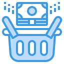 external basket-currency-itim2101-blue-itim2101 icon