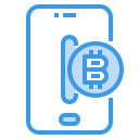 external bitcoin-smartphone-technology-itim2101-blue-itim2101 icon