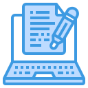 external blog-copywriting-itim2101-blue-itim2101-1 icon