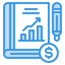 external book-business-and-financial-itim2101-blue-itim2101 icon