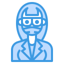 external businesswoman-avatar-with-medical-mask-itim2101-blue-itim2101 icon