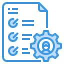 external check-list-human-resources-itim2101-blue-itim2101 icon